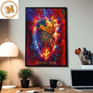 Judas Priest Invincible Shield New Album 2024 Cover Home Decor Poster Canvas