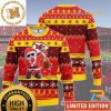 Kansas City Chiefs Custom Name Santa Hat Personalized Custom Name Ugly Christmas Sweater