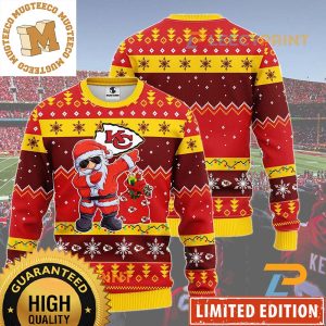 Kansas City Chiefs Dabbing Santa Claus Funny Christmas Ugly Sweater