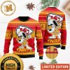 Kansas City Chiefs Football Gift For Fan Red Personalized Custom Name Ugly Wool Sweater Christmas