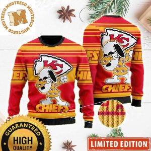 Kansas City Chiefs Dabbing Snoopy Funny 2023 Holiday Gifts Christmas Ugly Sweater