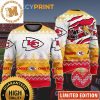 Kansas City Chiefs Football Gift For Fan Red Personalized Custom Name Ugly Wool Sweater Christmas