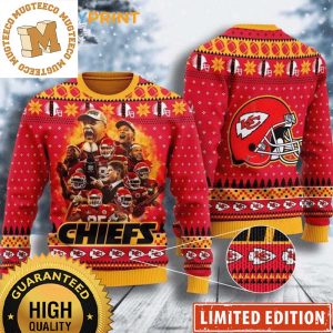 Kansas City Chiefs Legends Team 2023 Holiday Gifts For Fan Custom Name Ugly Christmas Sweater