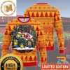 Kansas City Chiefs NFL Field Pattern Custom Name Number 2023 Holiday Ugly Christmas Sweater