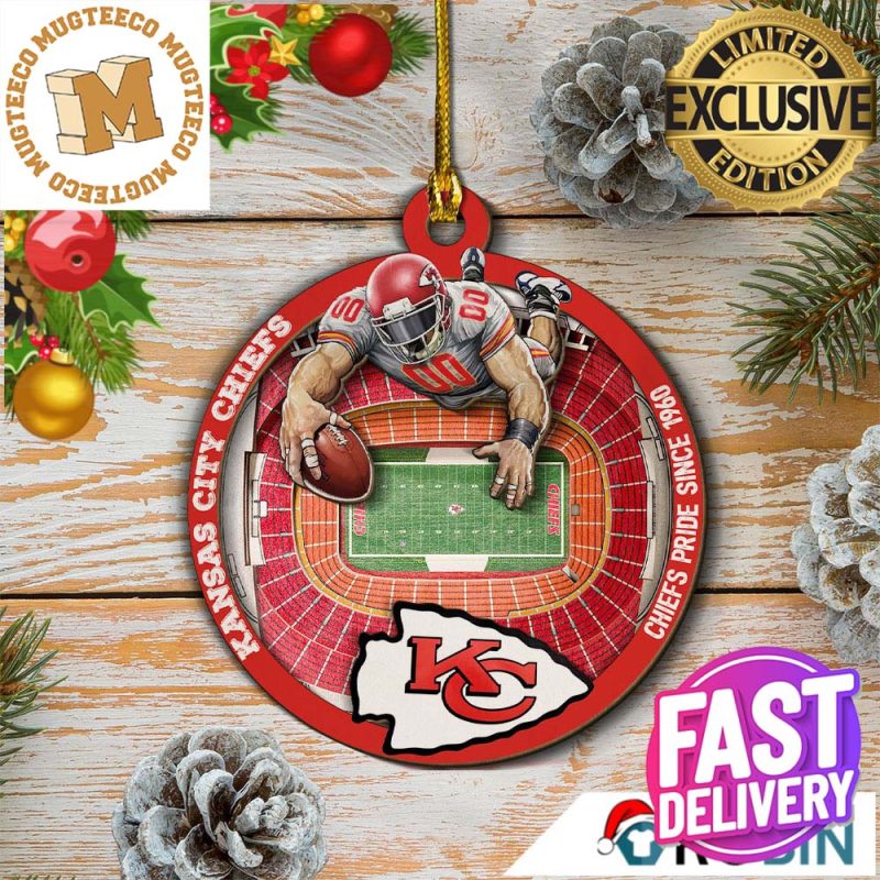 Kansas City Chiefs Tree With Hat Ornament