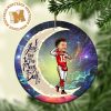Funny The Rock And Emma Stone Meme Love You To The Moon And Back Christmas Tree Decorations Ornament