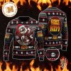 Kiss Rock Band On Sleigh Merry Kissmas Style 3D Ugly Christmas Sweater