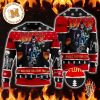 Kiss Rock Band On Sleigh Merry Kissmas Style 3D Ugly Christmas Sweater