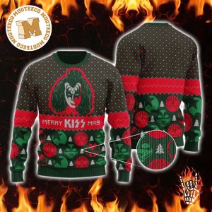Kiss Merry Kiss Mas Classic Xmas Gifts 2023 Ugly Christmas Sweater