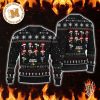 Kiss Merry Kissmas Reindeer Rock Heavy Metal 3D Ugly Christmas Sweater