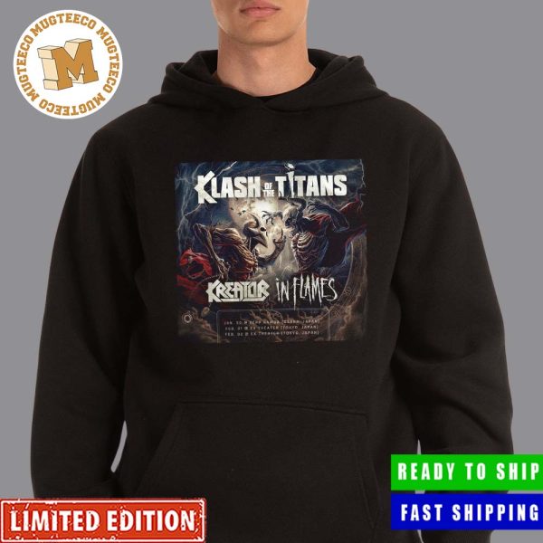 Kreator In Flames Klash Of The Titans Japan Tour Unisex T-Shirt