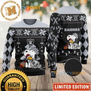 Las Vegas Raiders Charlie Brown Peanuts Snoopy NFL Ugly Sweater