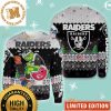 Las Vegas Raiders Mickey Football Player 2023 Personalized Custom Name Ugly Christmas Sweater