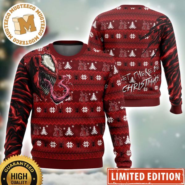 Let There Be Carnage Spider Man Venom Marvel Ugly Christmas Sweater