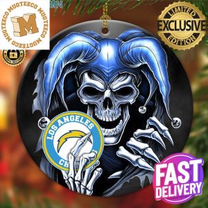 Los Angeles Chargers NFL Skull Joker 2023 Holiday Gifts Christmas Decorations Ornament