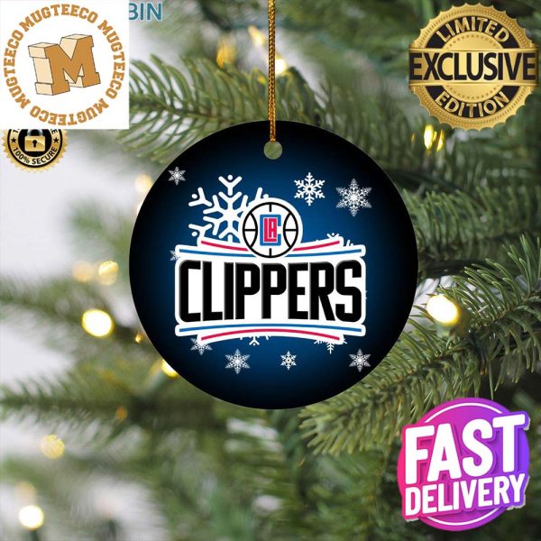 Los Angeles Clippers NBA Merry Christmas Decorations Ornament