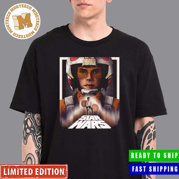 Luke Skywalker Star Wars Character Poster For A New Hope Vintage T-Shirt
