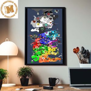 Map Of Westeros House Of The Dragon Home Decor Poster Canvas