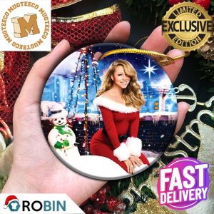 Mariah Carey Queen of Christmas Funny Humour Xmas Gifts Christmas Ornament