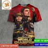 Max Verstappen Three Times World Champion 2023 Red Bull Racing Team 3D Shirt