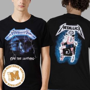 Metallica Ride The Lightning Two Sides Print Vintage T-Shirt