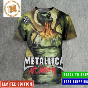 Metallica St. Anger 20 Years Of Anger Signatures Poster All Over Print Shirt