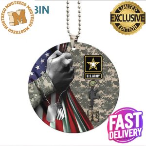 Military Army 2023 Custom Name Holiday Gifts Christmas Decorations Ornament