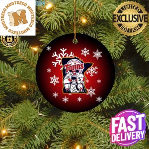 Minnesota Twins MLB Custom Name 2023 Holiday Christmas Decorations Ornament