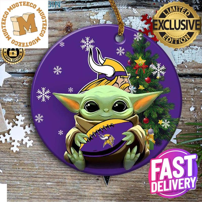 Minnesota Vikings Cute Baby Yoda Grogu Holiday Party Ugly