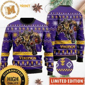 Minnesota Vikings Mascot Guys Ugly Sweater Gift For NFL Fans