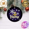 Minnesota Vikings NFL Skull Joker Custom Name 2023 Holiday Gifts Christmas Decorations Ornament