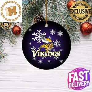 Minnesota Vikings NFL Custom Name 2023 Holiday Gifts Christmas Decorations Ornament