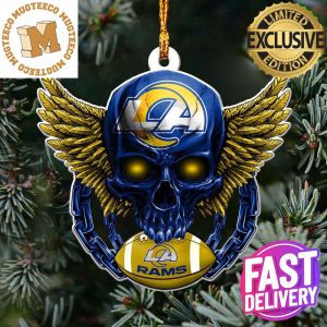 NFL Los Angeles Rams Skull Xmas Tree Decorations Christmas 2023 Gift For Fans