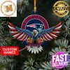 NFL New England Patriots Football Xmas Custom Name Ornament