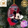 NFL New England Patriots Xmas American US Eagle Custom Name Ornament