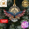 NFL New Orleans Saints Football Xmas Tree Decorations Custom Name Ornament