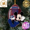 NFL New York Giants Xmas American US Eagle Custom Name Ornament