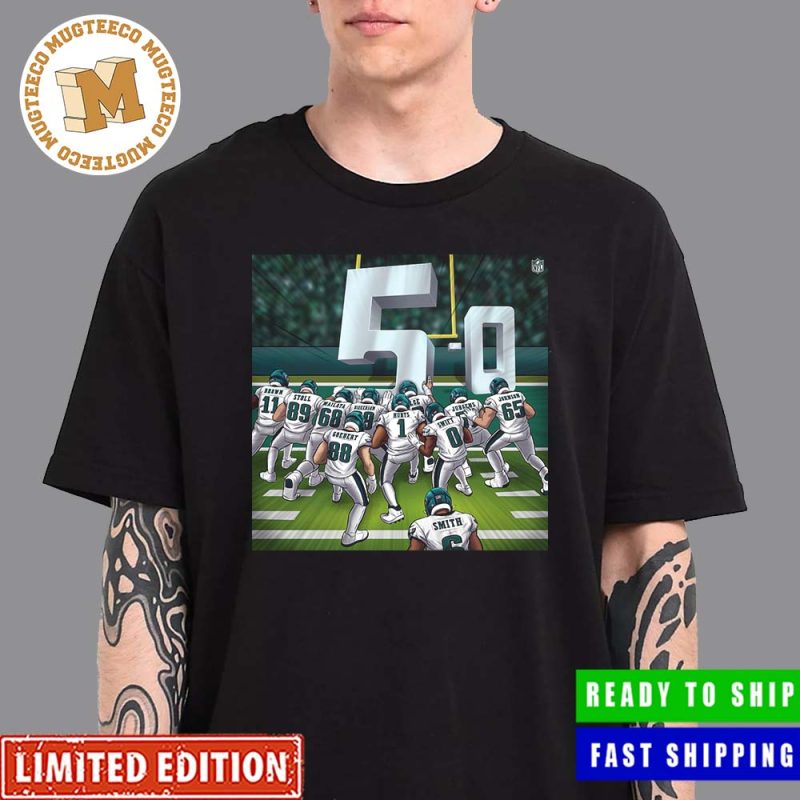 NFL Philadelphia Eagles The Brotherly Shove Is Undefeated Unisex T shirt -  Limotees