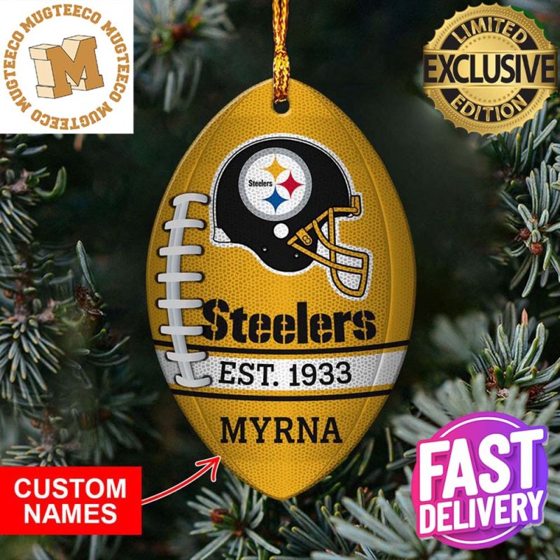 Snoopy Pittsburgh Steelers NFL Player Ornament Cute Christmas Gifts