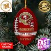 NFL San Francisco 49ers Xmas American US Eagle Custom Name Ornament