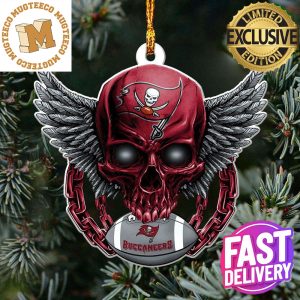 NFL Tampa Bay Buccaneers 2023 Holiday Gifts Xmas Skull Christmas Decorations Ornament