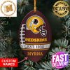 NFL Washington Redskins 2023 Holiday Gifts Xmas Skull Christmas Decorations Ornament