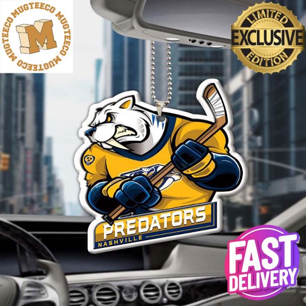 Nashville Predators NHL Mascot Christmas Car Decorations Ornament