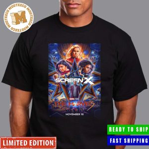 New Exclusive Screen X Poster For The Marvels On November 10 In Theaters Unisex T-Shirt