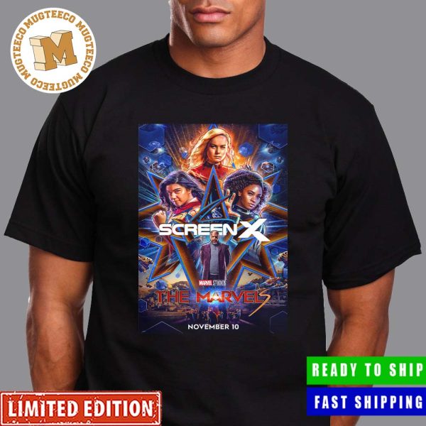 New Exclusive Screen X Poster For The Marvels On November 10 In Theaters Unisex T-Shirt