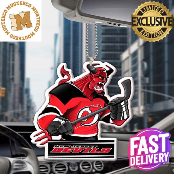 New Jersey Devils NHL Mascot Custom Name 2023 Holiday Gifts Christmas Decorations Ornament