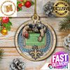 New Orleans Saints NFL Custom Name 2023 Holiday Gifts Christmas Decorations Ornament