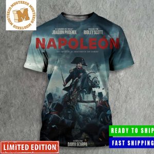 New Poster for Ridley Scott’s Napoleon Starring Joaquin Phoenix All Over Print Shirt
