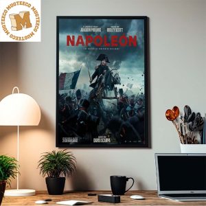 New Poster for Ridley Scott’s Napoleon Starring Joaquin Phoenix Home Decor Poster Canvas