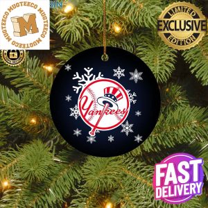 New York Yankees MLB Custom Name 2023 Holiday Gifts Christmas Decorations Ornament